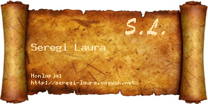 Seregi Laura névjegykártya